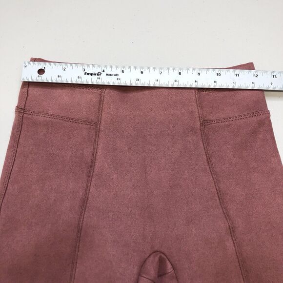 Perfect SPANX Faux Suede Skinny Pants Leggings Pink 20322R Size XS - Picture 3 of 7